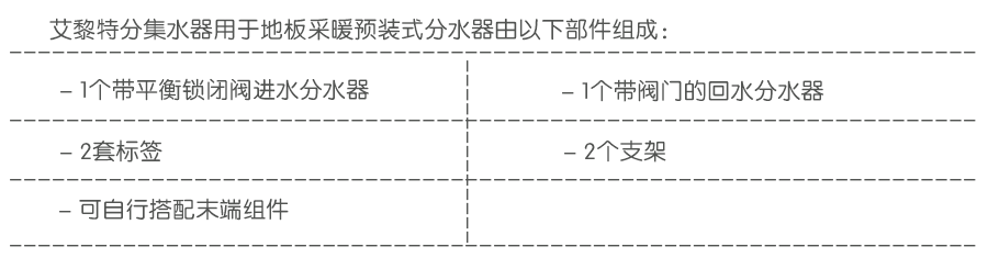 艾黎特7路分集水器